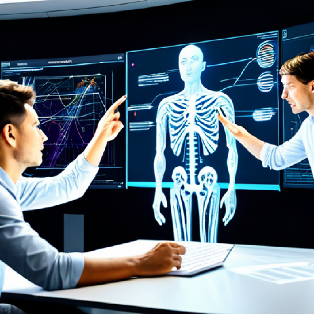 AI의 투명한 알고리즘 개발 - Explainable AI (XAI) Visualization**
"A team of diverse software engineers in a brightly lit, moder...