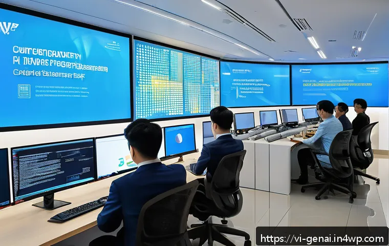 AI의 정책적 접근 방법 - A modern Vietnamese AI research center bustling with young professionals collaborating on innovative...