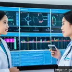 Home 23 AI 윤리적 가이드라인의 사례 연구 - A modern Vietnamese hospital room with a diverse group of medical professionals—male and female doct...
